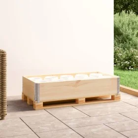 Collar de caja de pallet madera maciza de pino 50x100 cm by , Loading platforms and pallets - Ref: Foro24-310052, Price: 46,3...