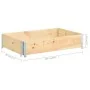 Collar de caja de pallet madera maciza de pino 50x100 cm von , Ladeplattformen und Paletten - Ref: Foro24-310052, Preis: 46,3...