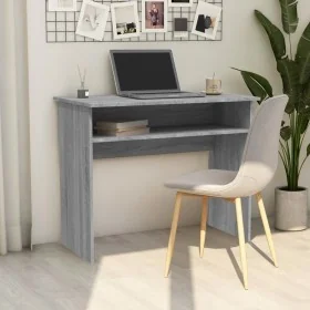 Escritorio de madera contrachapada gris Sonoma 90x50x74 cm von , Schreibtische - Ref: Foro24-815463, Preis: 58,55 €, Rabatt: %