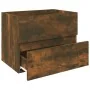 Mueble de lavabo contrachapado roble ahumado 60x38,5x45 cm von , Badezimmermöbel - Ref: Foro24-815648, Preis: 46,81 €, Rabatt: %