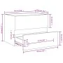 Mueble de lavabo contrachapado roble ahumado 60x38,5x45 cm von , Badezimmermöbel - Ref: Foro24-815648, Preis: 46,81 €, Rabatt: %