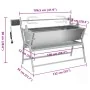 Asador barbacoa de hierro y acero inoxidable by , Grills and roasting ovens - Ref: Foro24-41349, Price: 508,93 €, Discount: %