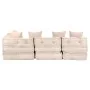 Puf modular de 4 plazas de tela beige von , Kissen für Stühle und Sofas - Ref: Foro24-249398, Preis: 833,24 €, Rabatt: %