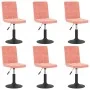 Drehbare Esszimmerstühle 6 Einheiten aus rosa Samt von , Essstühle - Ref: Foro24-3089305, Preis: 295,78 €, Rabatt: %