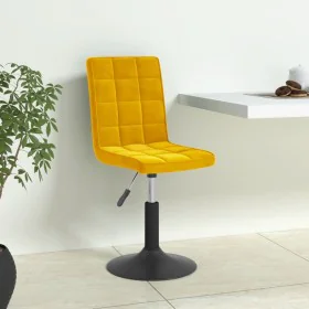 Senfgelbe drehbare Esszimmerstühle aus Samt 6 Stück von , Essstühle - Ref: Foro24-3089307, Preis: 352,69 €, Rabatt: %