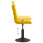 Senfgelbe drehbare Esszimmerstühle aus Samt 6 Stück von , Essstühle - Ref: Foro24-3089307, Preis: 352,69 €, Rabatt: %
