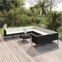 Set de muebles de jardín 12 pzas cojines ratán sintético negro von , Gartensets - Ref: Foro24-3094500, Preis: 1,00 €, Rabatt: %
