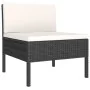 Set de muebles de jardín 12 pzas cojines ratán sintético negro von , Gartensets - Ref: Foro24-3094500, Preis: 1,00 €, Rabatt: %