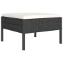 Set de muebles de jardín 11 pzas cojines ratán sintético negro von , Gartensets - Ref: Foro24-3094516, Preis: 974,74 €, Rabat...