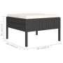 Set de muebles de jardín 11 pzas cojines ratán sintético negro von , Gartensets - Ref: Foro24-3094516, Preis: 974,74 €, Rabat...