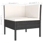 Set de muebles de jardín 11 pzas cojines ratán sintético negro von , Gartensets - Ref: Foro24-3094516, Preis: 974,74 €, Rabat...