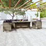 Set de muebles de jardín 3 pzas y cojines ratán sintético gris by , Garden sets - Ref: Foro24-3098168, Price: 893,91 €, Disco...