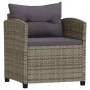 Set de muebles de jardín 3 pzas y cojines ratán sintético gris by , Garden sets - Ref: Foro24-3098168, Price: 893,91 €, Disco...