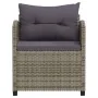 Set de muebles de jardín 3 pzas y cojines ratán sintético gris by , Garden sets - Ref: Foro24-3098168, Price: 893,91 €, Disco...