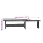 Set de muebles de jardín 3 pzas y cojines ratán sintético gris by , Garden sets - Ref: Foro24-3098168, Price: 893,91 €, Disco...