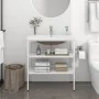 Estructura de baño con lavabo incorporado hierro blanco von , Badezimmerwaschtische - Ref: Foro24-3101375, Preis: 212,16 €, R...