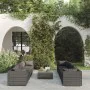 Set de muebles de jardín 9 pzas y cojines ratán sintético gris de , Conjuntos de jardín - Ref: Foro24-3101517, Precio: 1,00 €...