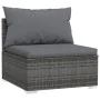 Set de muebles de jardín 9 pzas y cojines ratán sintético gris de , Conjuntos de jardín - Ref: Foro24-3101517, Precio: 1,00 €...