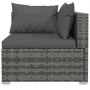 Set de muebles de jardín 9 pzas y cojines ratán sintético gris de , Conjuntos de jardín - Ref: Foro24-3101517, Precio: 1,00 €...