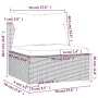 Set de muebles de jardín 9 pzas y cojines ratán sintético gris de , Conjuntos de jardín - Ref: Foro24-3101517, Precio: 1,00 €...