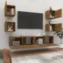 Set de muebles de TV 6 pzas madera contrachapada roble ahumado von , TV-Möbel - Ref: Foro24-3114259, Preis: 128,31 €, Rabatt: %