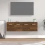 Armarios pared 2 uds contrachapada roble marrón 60x36,5x35cm by , Lockers and storage cabinets - Ref: Foro24-3115635, Price: ...