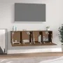 Armarios pared 2 uds contrachapada roble marrón 60x36,5x35cm by , Lockers and storage cabinets - Ref: Foro24-3115635, Price: ...