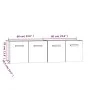 Armarios pared 2 uds contrachapada roble marrón 60x36,5x35cm by , Lockers and storage cabinets - Ref: Foro24-3115635, Price: ...