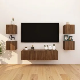 Muebles para TV de pared 8 uds roble marrón 30,5x30x30 cm von , TV-Möbel - Ref: Foro24-3120325, Preis: 163,04 €, Rabatt: %