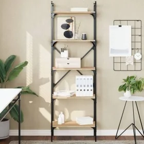 Librería de 5 estantes madera roble Sonoma 56x31,5x174 cm by , Bookcases and shelves - Ref: Foro24-833344, Price: 62,64 €, Di...