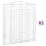 Cestas de gaviones 5 uds forma de arco hierro 200x30x220/240 cm von , Töpfe und Pflanzgefäße - Ref: Foro24-3145559, Preis: 64...