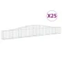 Cestas de gaviones 25 uds forma de arco hierro 400x30x40/60 cm by , Pots and planters - Ref: Foro24-3145798, Price: 2,00 €, D...