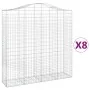 Cestas de gaviones 8 uds forma de arco hierro 200x50x200/220 cm by , Pots and planters - Ref: Foro24-3145751, Price: 1,00 €, ...