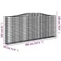 Cestas de gaviones 6 uds forma de arco hierro 400x30x160/180 cm von , Töpfe und Pflanzgefäße - Ref: Foro24-3145869, Preis: 1,...