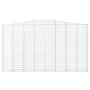 Cestas de gaviones 4 uds forma de arco hierro 400x30x220/240 cm by , Pots and planters - Ref: Foro24-3145906, Price: 1,00 €, ...