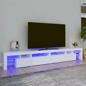 Mueble de TV con luces LED blanco 260x36,5x40 cm by , TV Furniture - Ref: Foro24-3152818, Price: 208,57 €, Discount: %