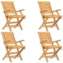 Juego de comedor para jardín 5 piezas madera maciza de teca de , Conjuntos de jardín - Ref: Foro24-3155017, Precio: 470,27 €,...