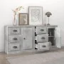 Aparadores 2 uds madera contrachapada gris hormigón by , Sideboards - Ref: Foro24-3185227, Price: 203,84 €, Discount: %