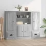 Aparador alto 3 piezas madera contrachapada gris Sonoma by , Sideboards - Ref: Foro24-3185317, Price: 238,32 €, Discount: %