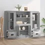 Aparador alto 3 piezas madera contrachapada gris Sonoma by , Sideboards - Ref: Foro24-3185317, Price: 238,32 €, Discount: %