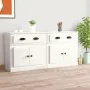 Aparadores 2 uds madera contrachapada blanco brillo by , Sideboards - Ref: Foro24-3185265, Price: 173,25 €, Discount: %