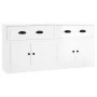 Aparadores 2 uds madera contrachapada blanco brillo by , Sideboards - Ref: Foro24-3185265, Price: 173,25 €, Discount: %