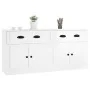 Aparadores 2 uds madera contrachapada blanco brillo by , Sideboards - Ref: Foro24-3185265, Price: 173,25 €, Discount: %