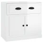 Aparadores 2 uds madera contrachapada blanco brillo by , Sideboards - Ref: Foro24-3185265, Price: 173,25 €, Discount: %