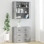 Aparador alto madera contrachapada gris hormigón de , Aparadores - Ref: Foro24-3185395, Precio: 165,82 €, Descuento: %