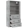 Aparador alto madera contrachapada gris hormigón de , Aparadores - Ref: Foro24-3185395, Precio: 165,82 €, Descuento: %