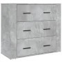 Aparador alto madera contrachapada gris hormigón de , Aparadores - Ref: Foro24-3185395, Precio: 165,82 €, Descuento: %