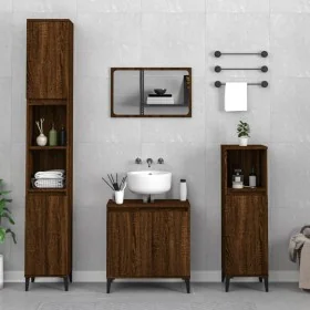 Set de muebles baño 3 pzas madera contrachapada roble marrón von , Badezimmermöbel - Ref: Foro24-3185596, Preis: 212,96 €, Ra...