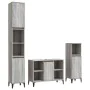 Set de muebles de baño 3 pzas madera contrachapada gris sonoma de , Muebles de baño - Ref: Foro24-3185627, Precio: 195,58 €, ...
