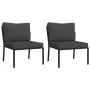 Juego de muebles de jardín 6 piezas acero con cojines gris von , Gartensets - Ref: Foro24-3187945, Preis: 523,45 €, Rabatt: %